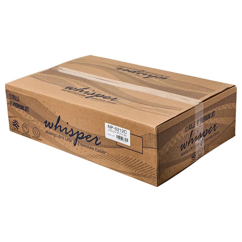 Toilet Paper & Tissue Roll 1000 FT 2PLY White Jumbo (JRT) 9IN Roll 12 Rolls/Case