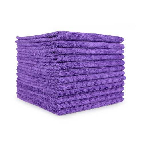 HOSPECO® Smart Choice Cleaning Cloth 16X16 IN 49GM Microfiber Purple Square 300 GSM 12/Pack