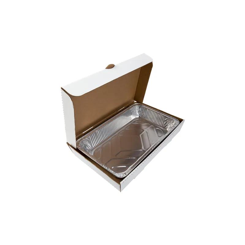 Catering Box Full Size 21X13X3 IN Corrugated Paperboard White 50 Count/Pack 1 Packs/Case 50 Count/Case