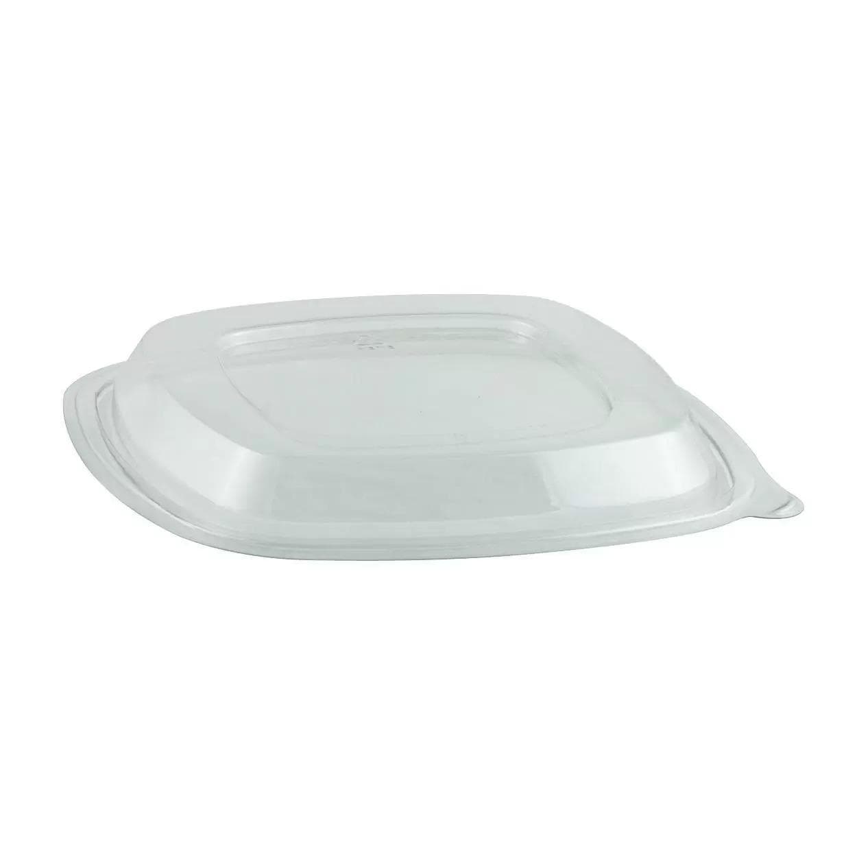 Crystal Classics® Lid 8.13X8.13X0.97 IN RPET Clear Square For Salad Bowl 276/Case