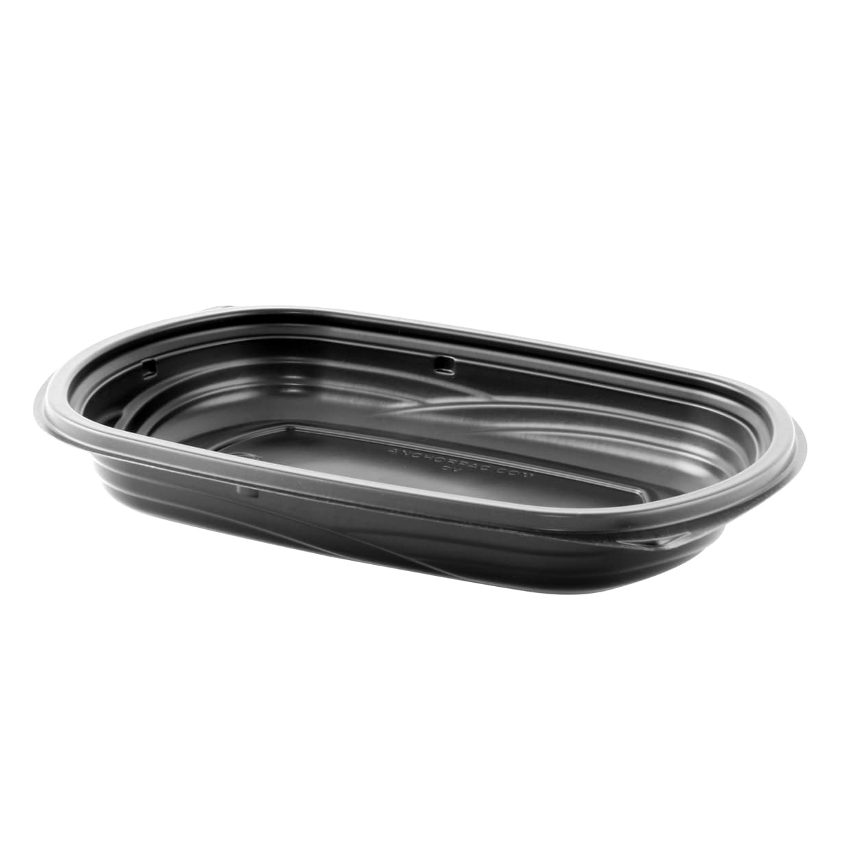 MicroRaves® Food Container Base 16 OZ PP Black Rectangle Microwave Safe 252/Case