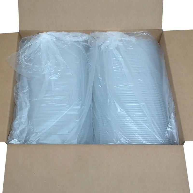 MicroRaves® Food Container Base & Lid Combo With Dome Lid 16 OZ PP Black Clear Vented Microwave Safe Anti-Fog 126/Case