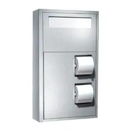 Toilet Paper & Seat Cover Dispenser 17.38X30.63X4.5 IN Stainless Steel Surface Mount 1/Each