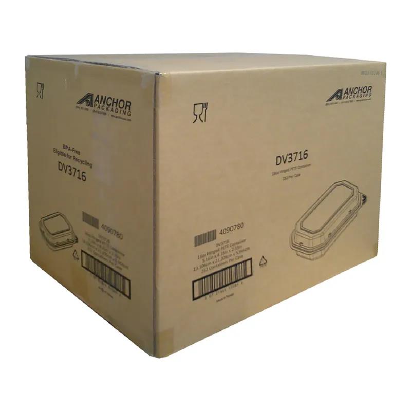 DeliView™ Take-Out Container Hinged With Dome Lid 5X8.46X2 IN PET Clear Deep 250/Case