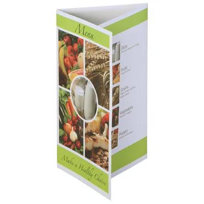 Menu Shell 8.5X14 IN Paper Assorted Healthy Choices 2000/Case