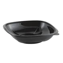 Crystal Classics® Salad Bowl 32 OZ RPET Black Square 276/Case