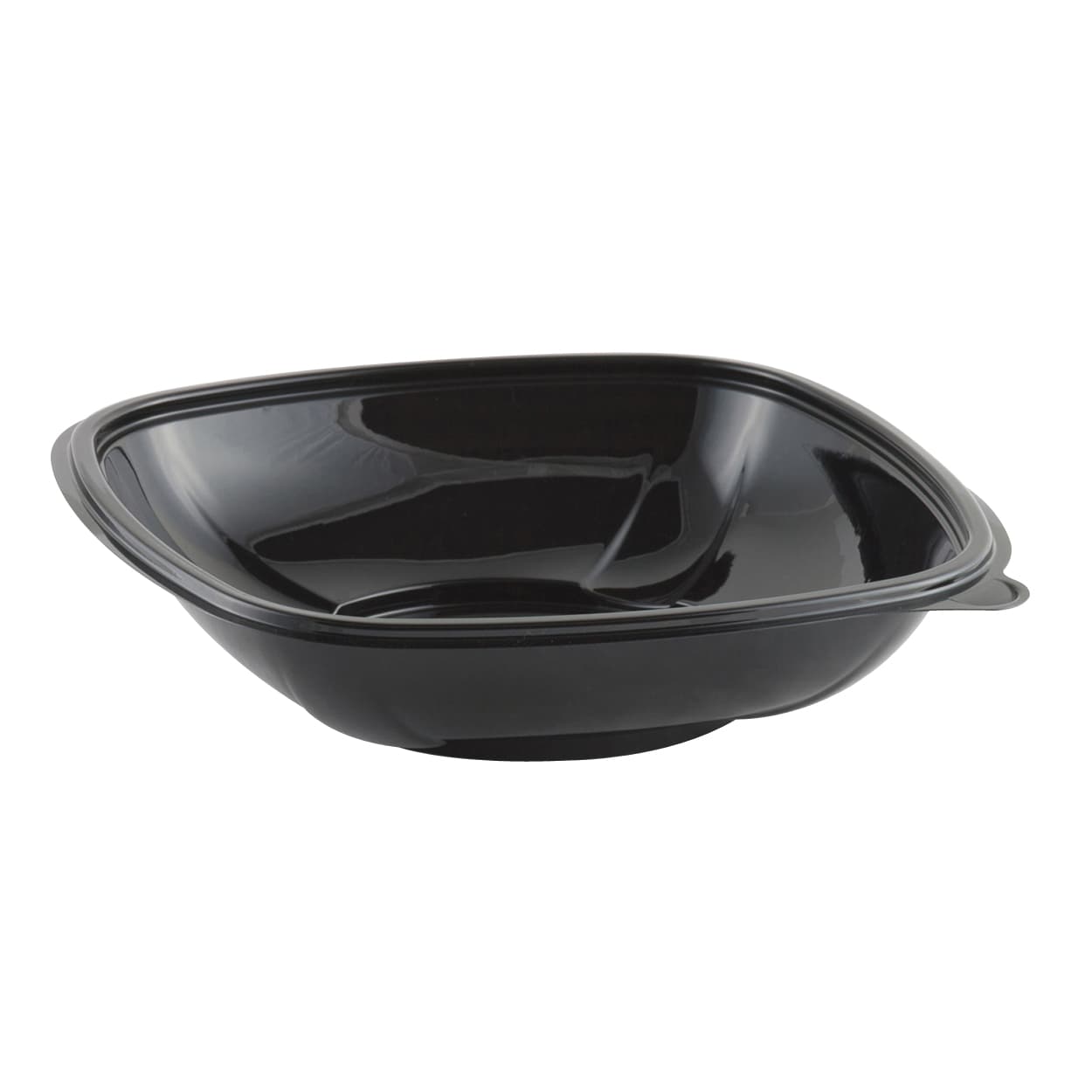 Crystal Classics® Salad Bowl 32 OZ RPET Black Square 276/Case