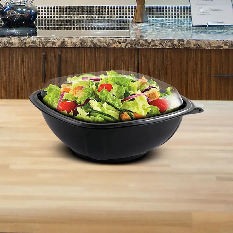 Crystal Classics® Salad Bowl 32 OZ RPET Black Square 276/Case