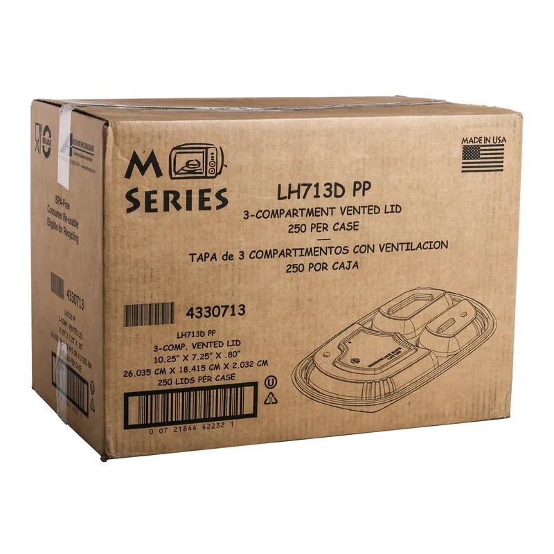 MicroRaves® Lid Dome PP Clear For Container Microwave Safe Anti-Fog 250/Case