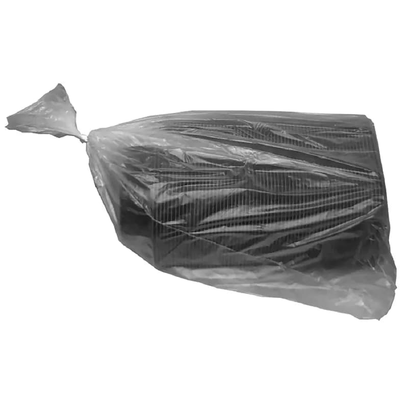 MicroRaves® Food Container Base 32 OZ PP Black Rectangle Microwave Safe Reusable 252/Case