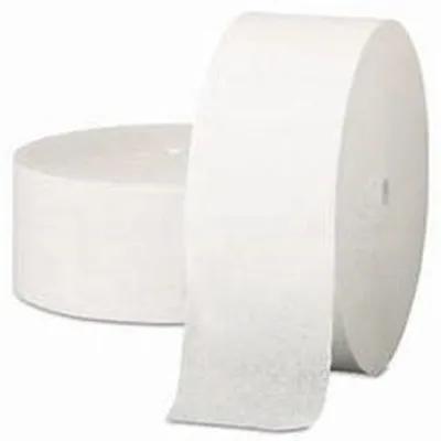 Toilet Paper & Tissue Roll 1000 FT 2PLY White Coreless Jumbo (JRT) 9IN Roll 12 Rolls/Case