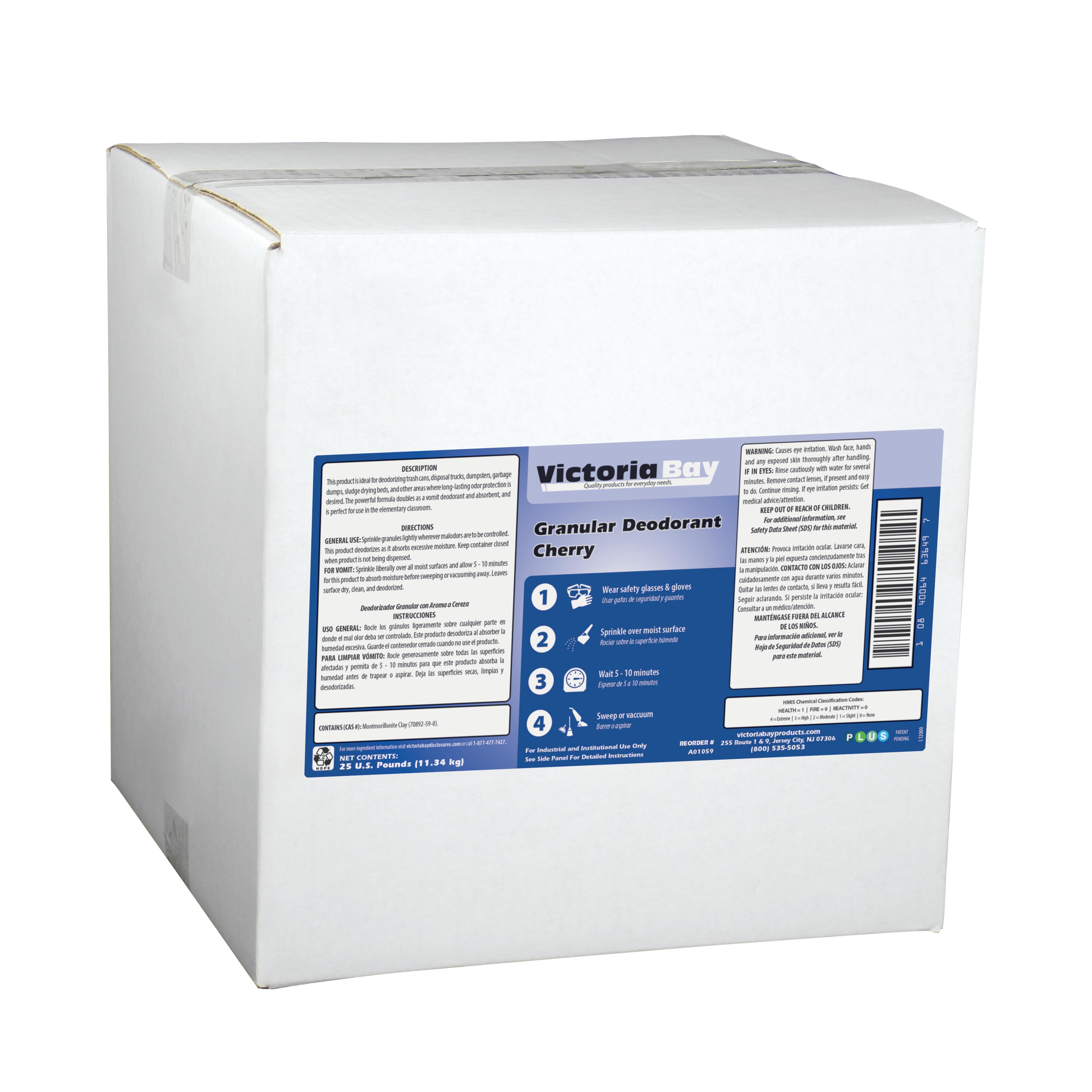 Victoria Bay Deodorant Cherry Brown Granules RTU 25 LB 1/Box
