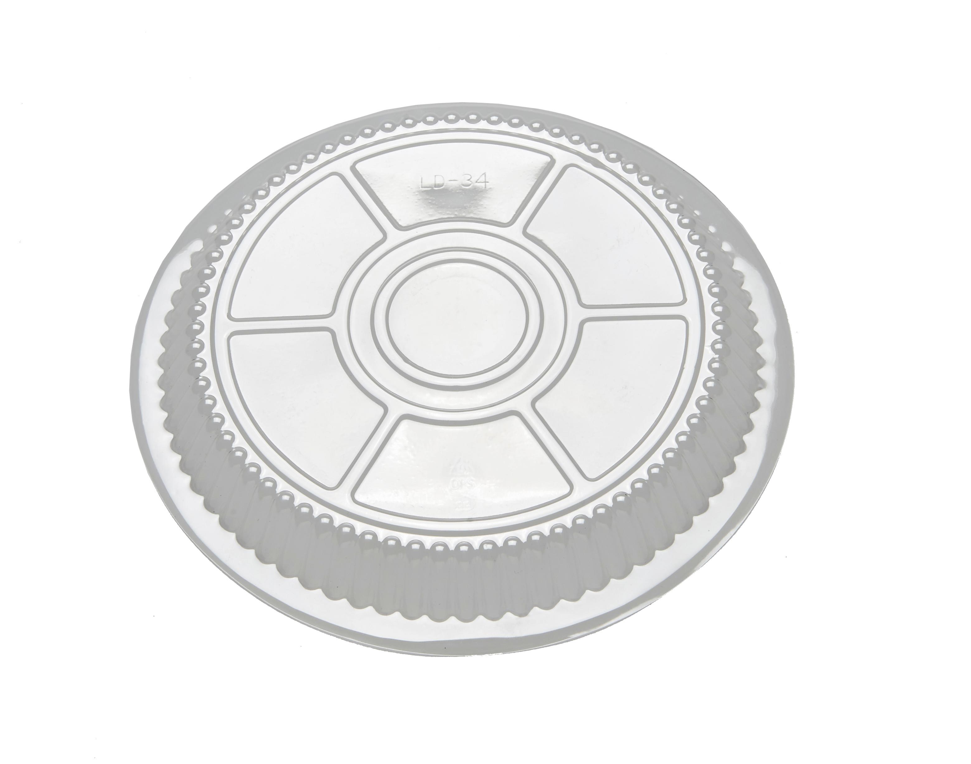 Victoria Bay Lid Dome 9 IN PS Clear Round For Aluminum Container Unhinged 250 Count/Pack 2 Packs/Case 500 Count/Case