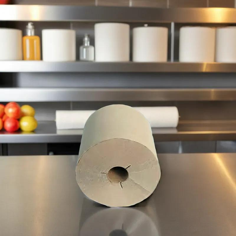 Roll Paper Towel 800 FT Kraft Standard Roll Y-Notch 6 Rolls/Case
