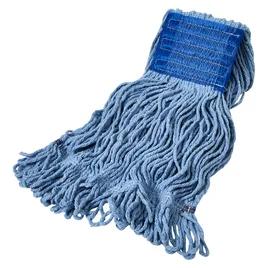 Mop Head Medium (MED) Blue Cotton Blend (80% Cotton, 20% Polyester) Loop End Lint Free #24 1/Each