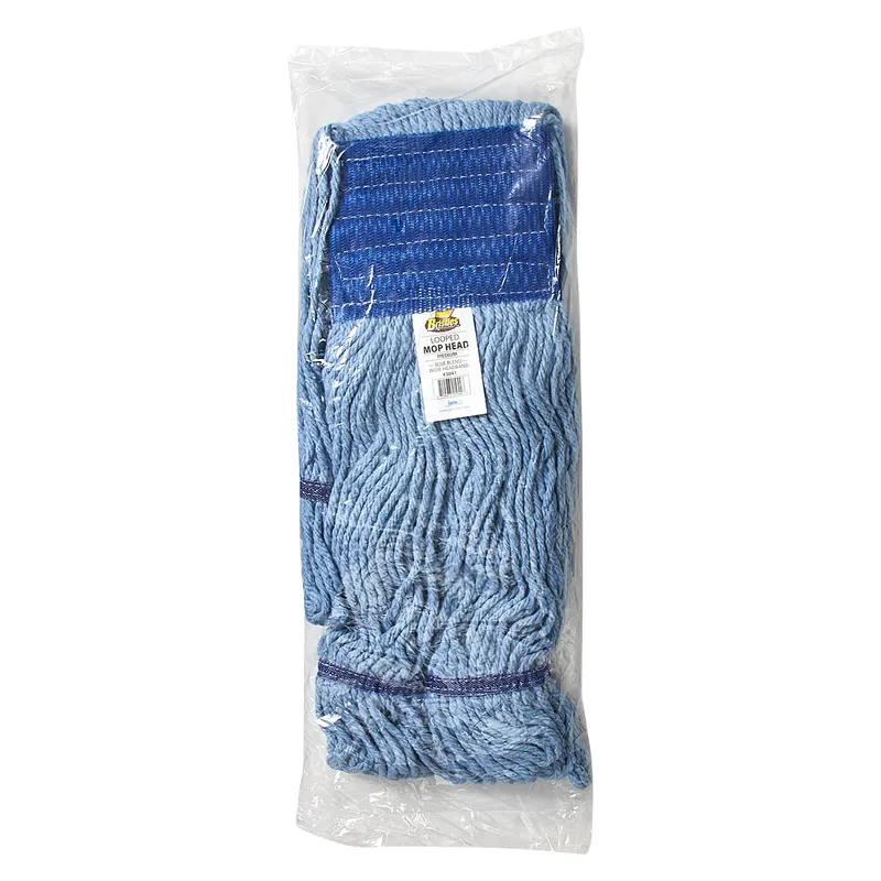 Mop Head Blue Cotton Blend (80% Cotton, 20% Polyester) Loop End Lint Free #24 1/Each