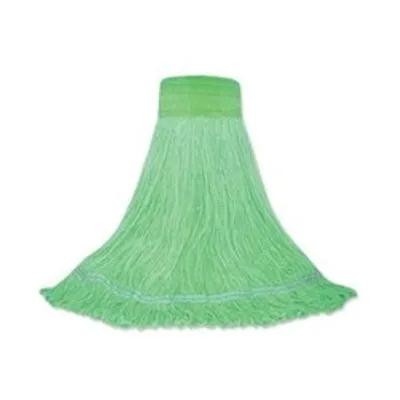 Mop Head Medium (MED) 24 OZ Green Cotton Rayon Polyester Nylon Loop End Lint Free 1/Each