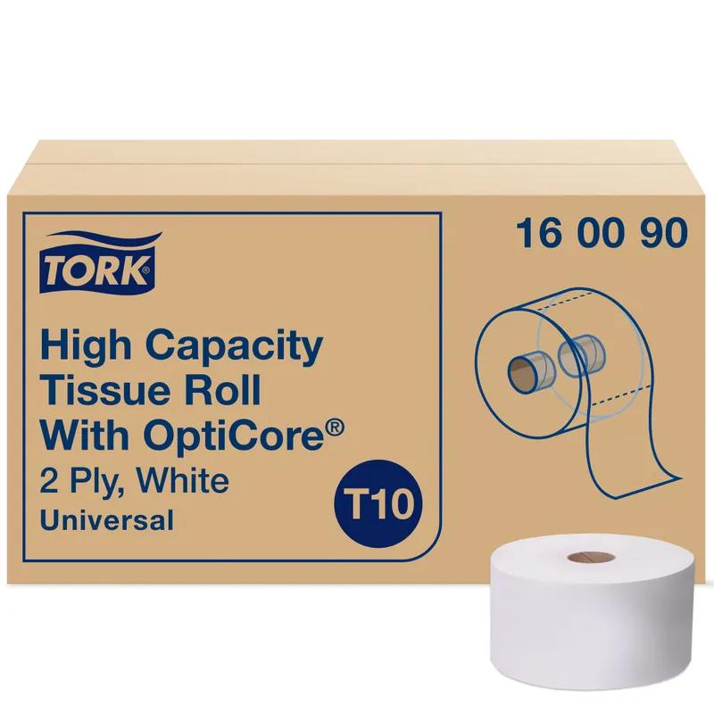 Tork OptiCore® Toilet Paper & Tissue Roll T10 3.5X3.75 IN 583.333 FT 2PLY White Universal 2000 Sheets/Roll