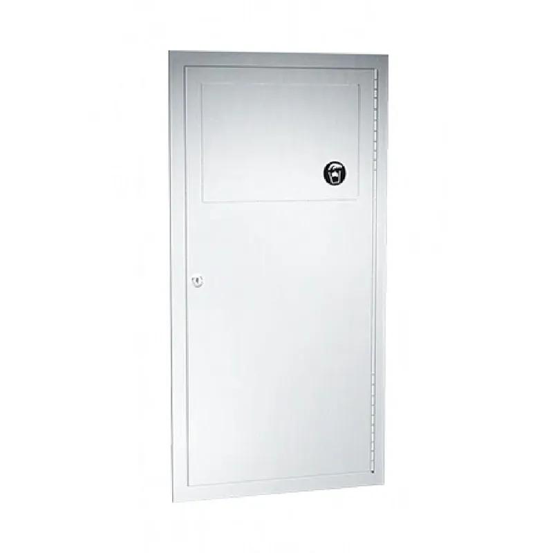 Traditional™ Trash Can 14.25X28X4.5 IN 3 GAL Stainless Steel Recessed Traditional Self-Closing Panel 1/Each