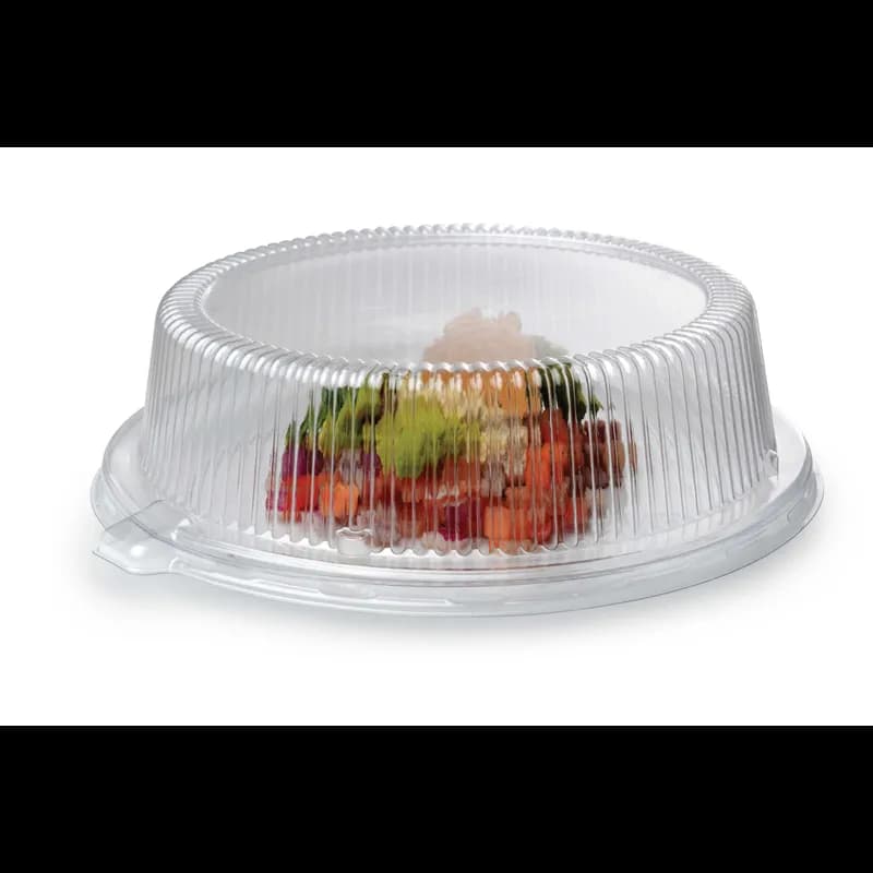 Platter Pleasers Lid 9 IN PET Clear Round For Plate 120/Case