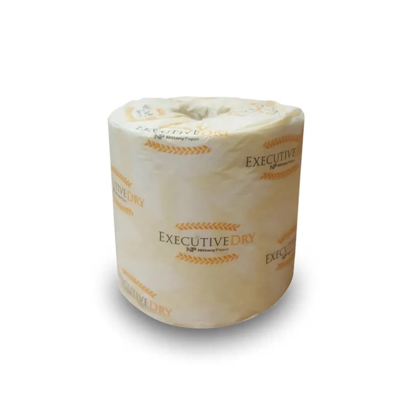 Executive Dry Toilet Paper & Tissue Roll 4.25X3.75 IN 2PLY White 500 Sheets/Roll 80 Rolls/Case 40000 Sheets/Case