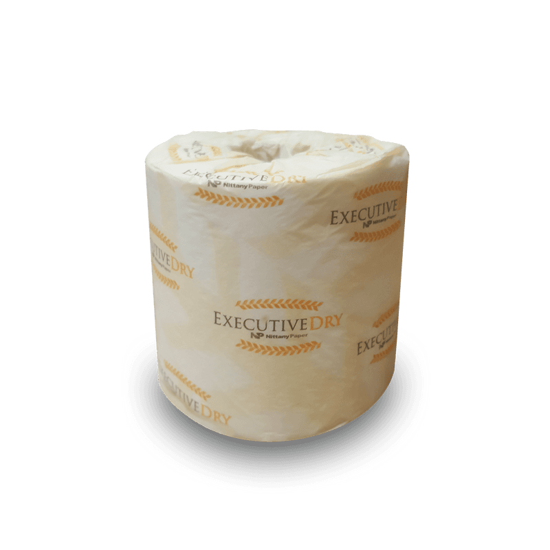 Executive Dry Toilet Paper & Tissue Roll 4.25X3.75 IN 2PLY White 500 Sheets/Roll 80 Rolls/Case 40000 Sheets/Case