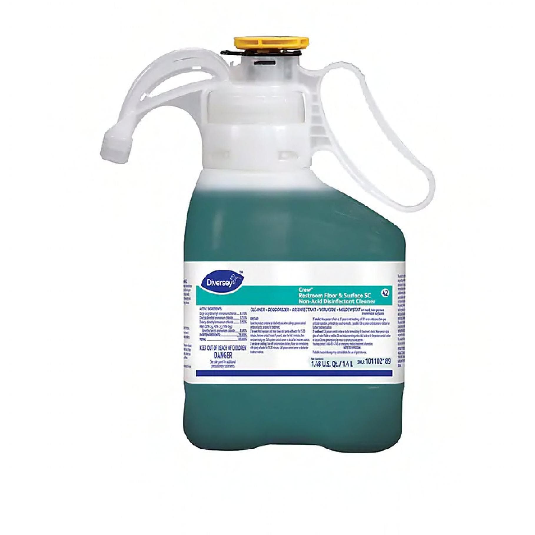 Crew® Fresh Scent Restroom Cleaner Floor & Surface Cleaner Disinfectant 1.4 L Non-Acid 2/Case