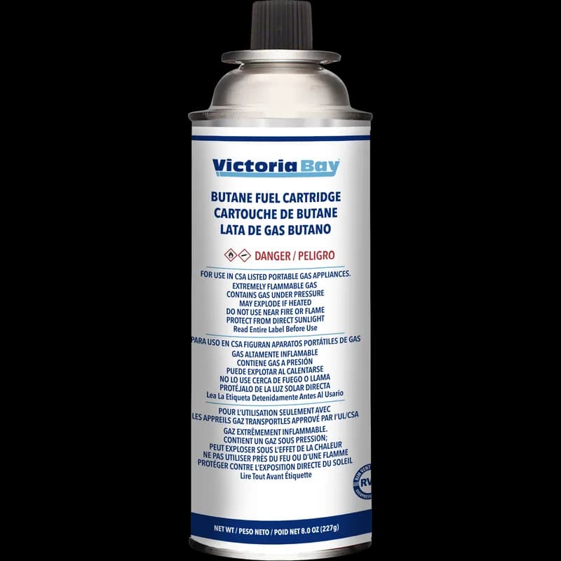 Victoria Bay Butane Fuel 8 OZ Cassette 12/Case