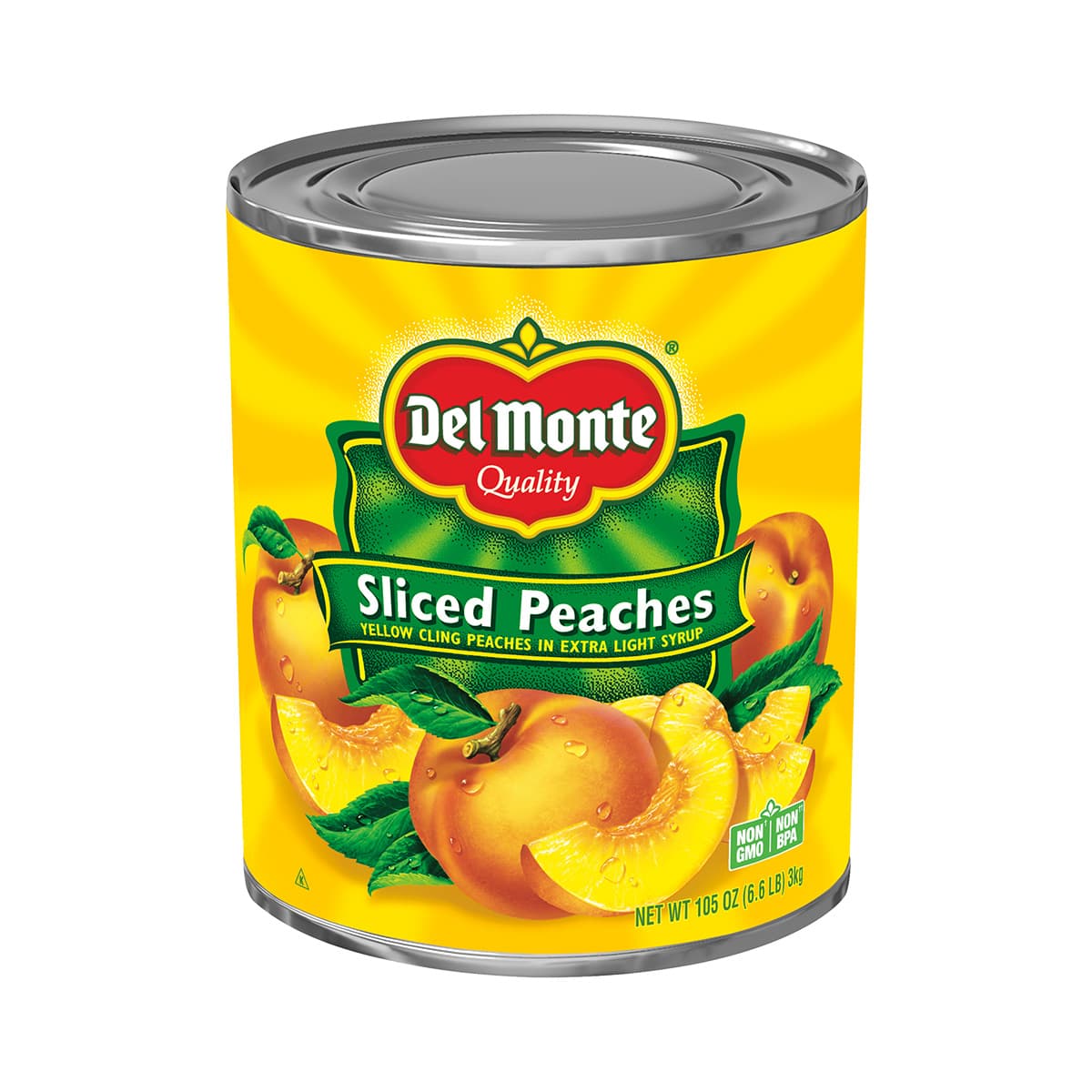 Del Monte® Sliced Peaches In Light Syrup 10# 6/Case