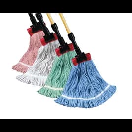 Starline® Wet Mop Head Medium (MED) Red Cotton Rayon Blend 4PLY Loop End 1.25IN Narrow Headband Value Plus 1/Each