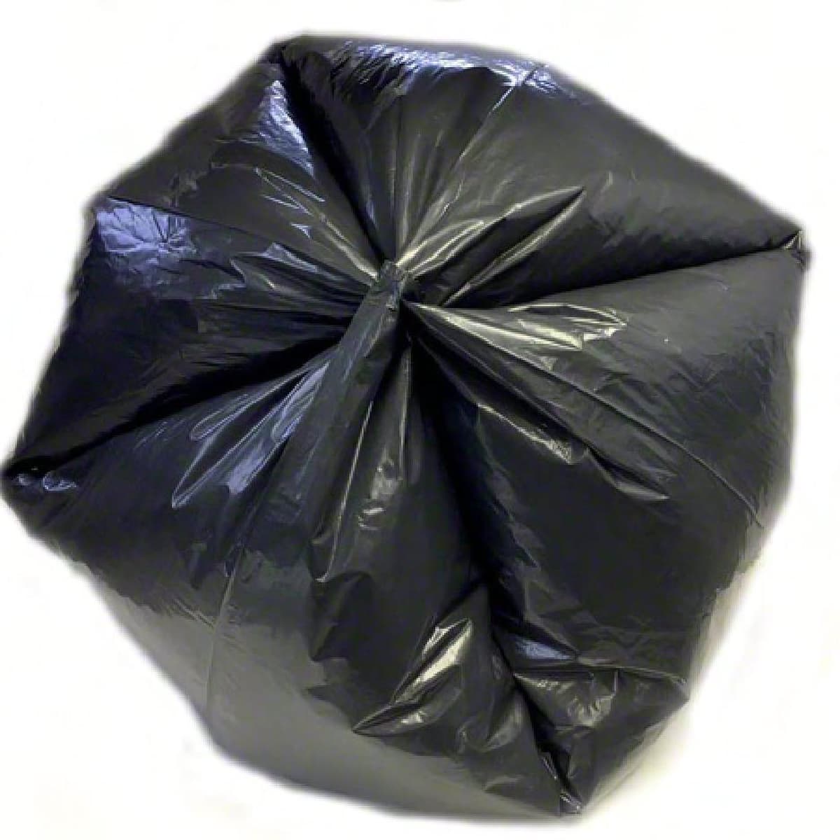 24X32 IN Black Linear Low-Density Polyethylene (LLDPE) Resin 1MIL Coreless Star Seal 500/Case