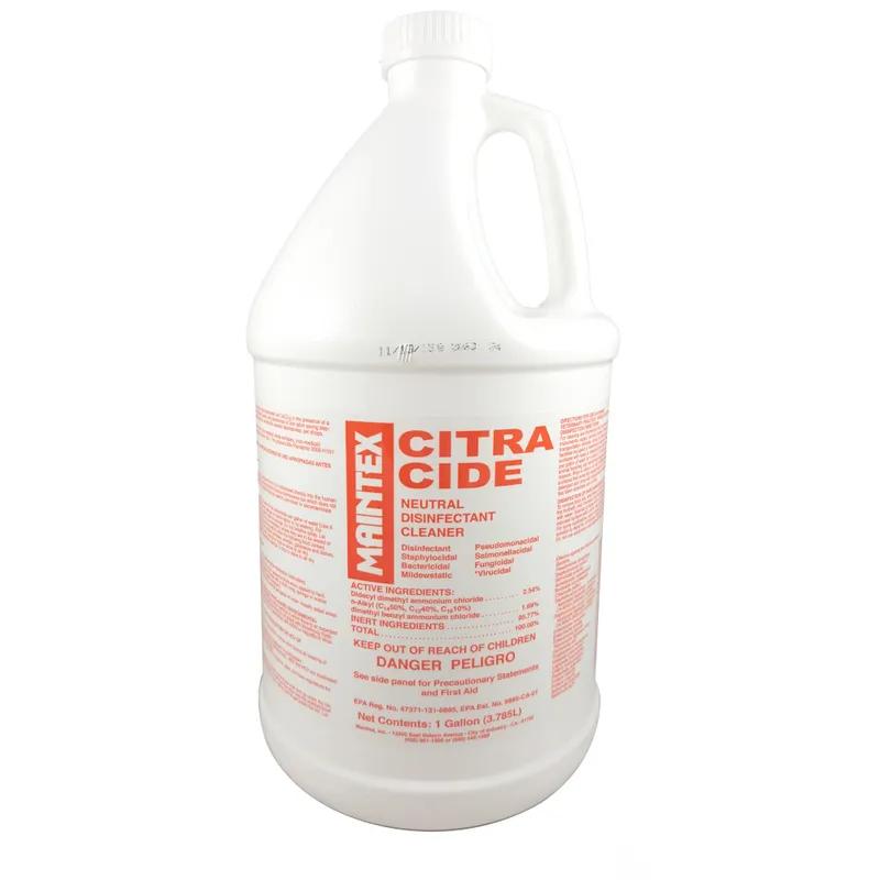 Citra-Cide Lemon Disinfectant Cleaner 1 GAL All Purpose Hospital Grade Neutral pH Quaternary 4/Case