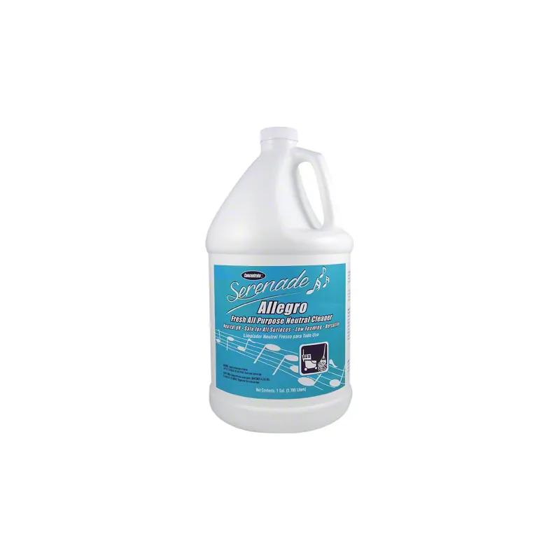 Serenade Allegro Floral All Purpose Cleaner 2 GAL Low Foam Neutral pH Concentrated Rinse-Free All Surface 4/Case