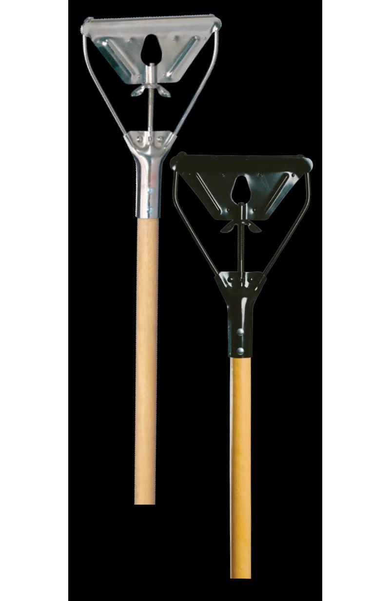 Quick-Change® Mop Handle 7.38X1.38X62 IN Black Metal With Metal Head Speed Change 1/Each