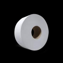 Toilet Paper & Tissue Roll 750 FT 2PLY White Coreless Jumbo (JRT) 12 Rolls/Case