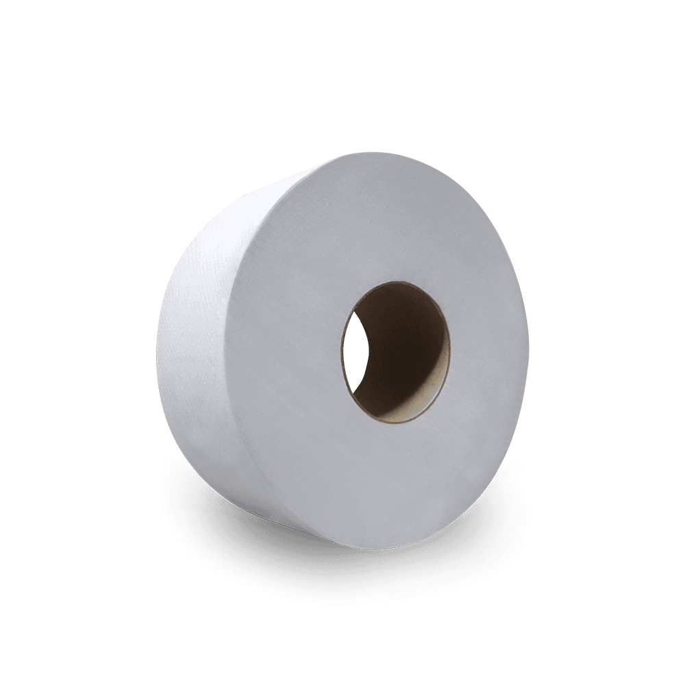 Toilet Paper & Tissue Roll 750 FT 2PLY White Jumbo (JRT) 12 Rolls/Case