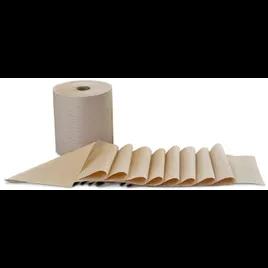 Roll Paper Towel Whisper 8IN 800 FT Kraft Standard Roll 6 Rolls/Case