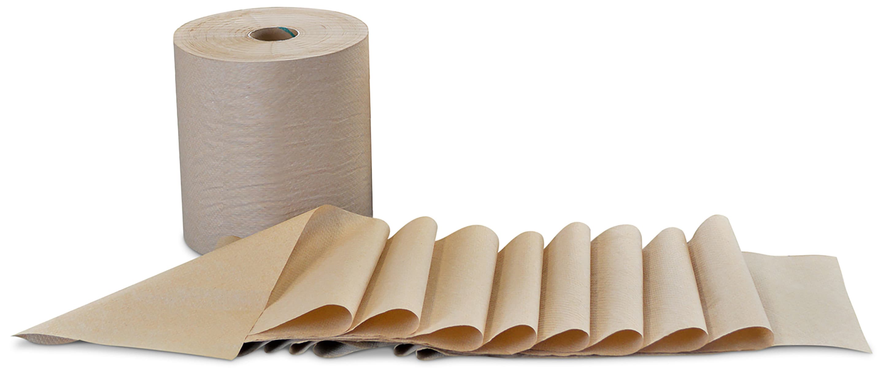 Roll Paper Towel Whisper 8IN 800 FT Kraft Standard Roll 6 Rolls/Case