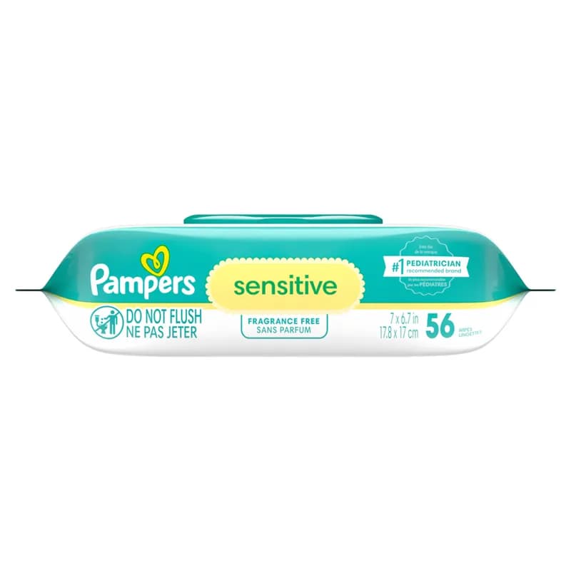 Pampers® Baby Wipe Unscented Sensitive 512/Case