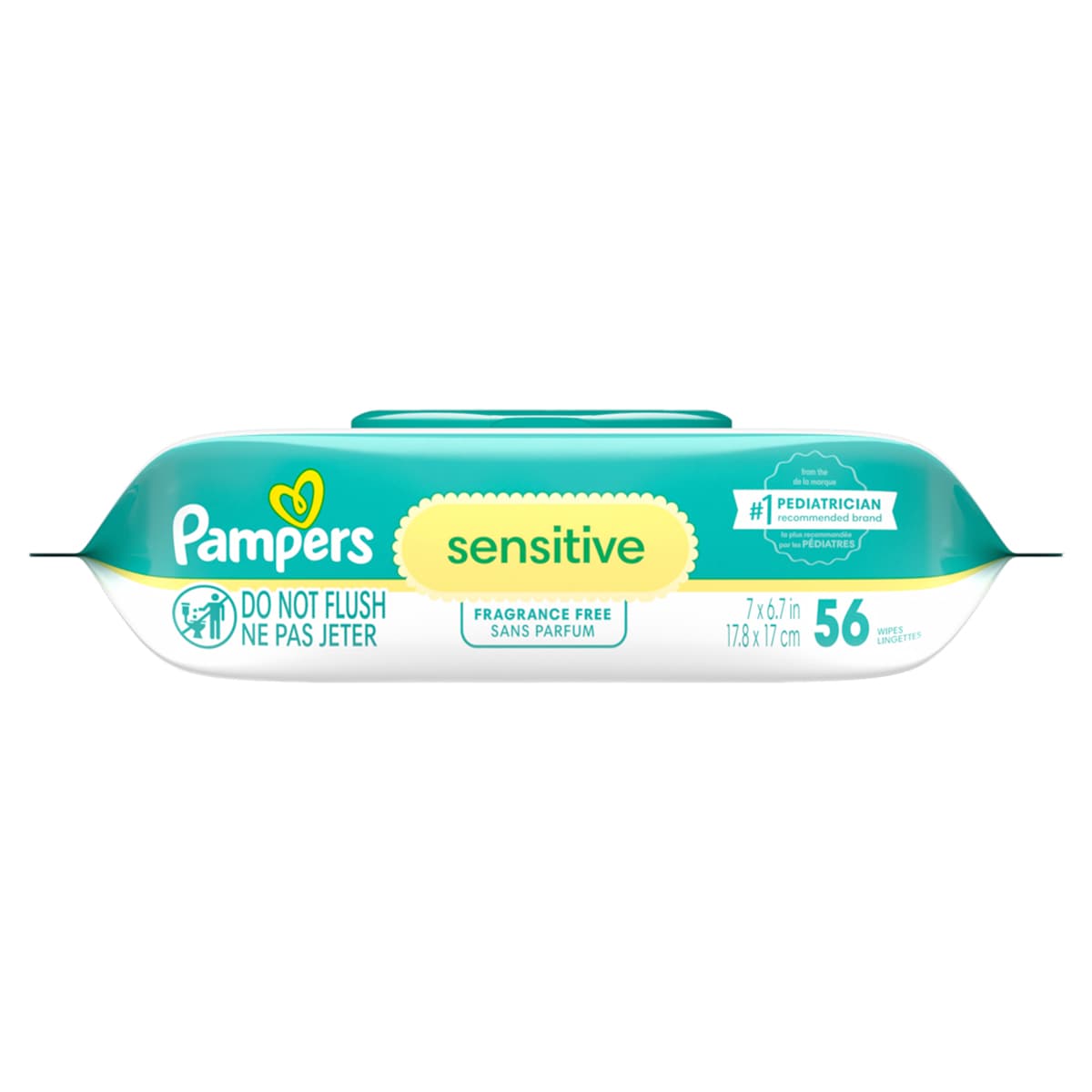 Pampers® Baby Wipe Unscented Sensitive 512/Case
