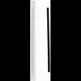 Victoria Bay Giant Straw 10 IN Paper Black Wrapped 300 Count/Box 8 Box/Case