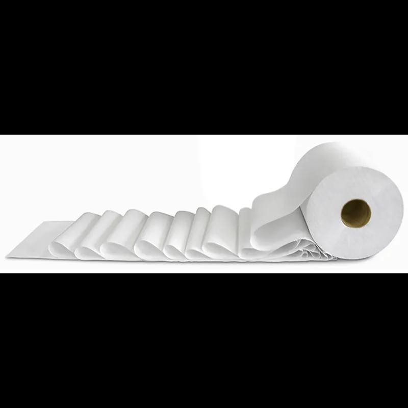 Executive Dry Roll Paper Towel 8 IN TAD Paper White Standard Roll 6 Rolls/Case