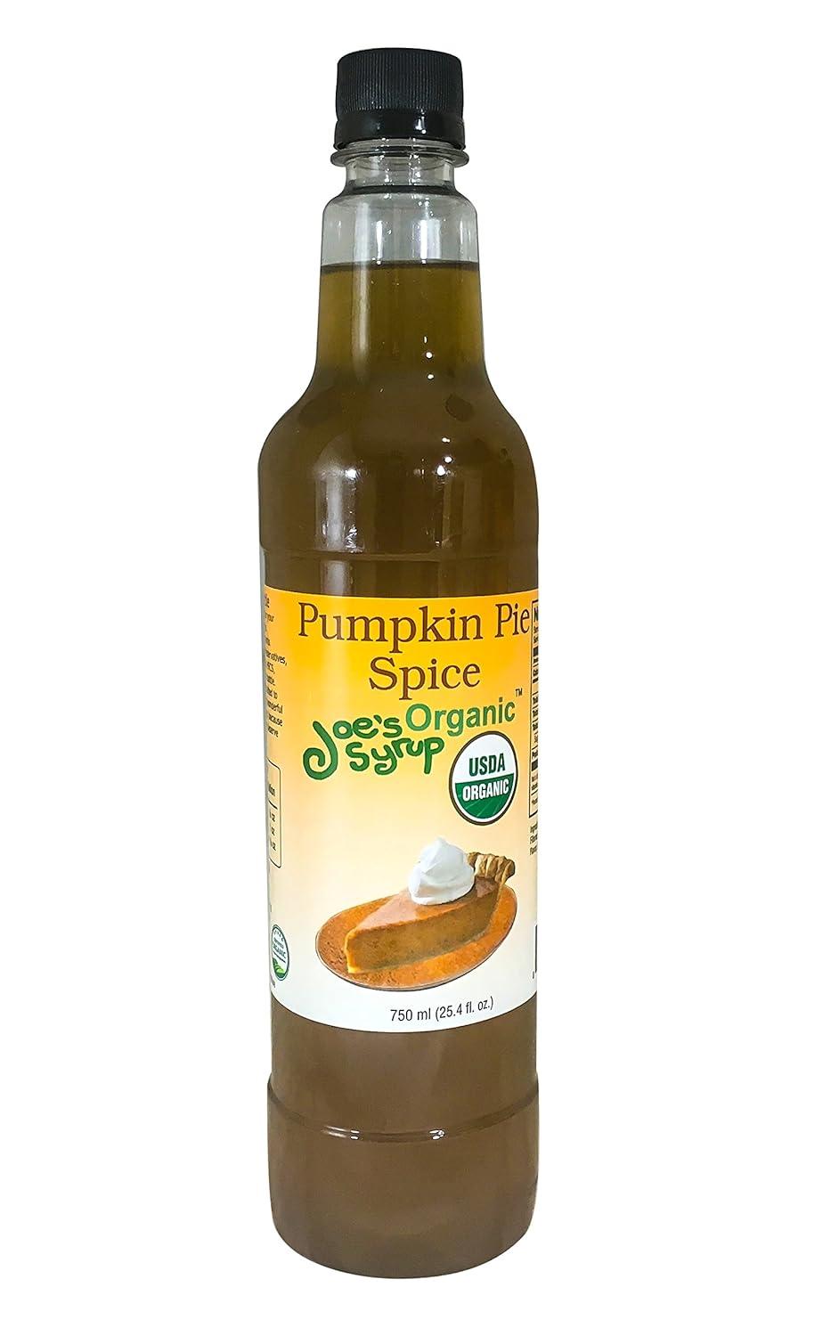 Pumpkin Pie Spice Syrup 750 mL Organic 1/Each