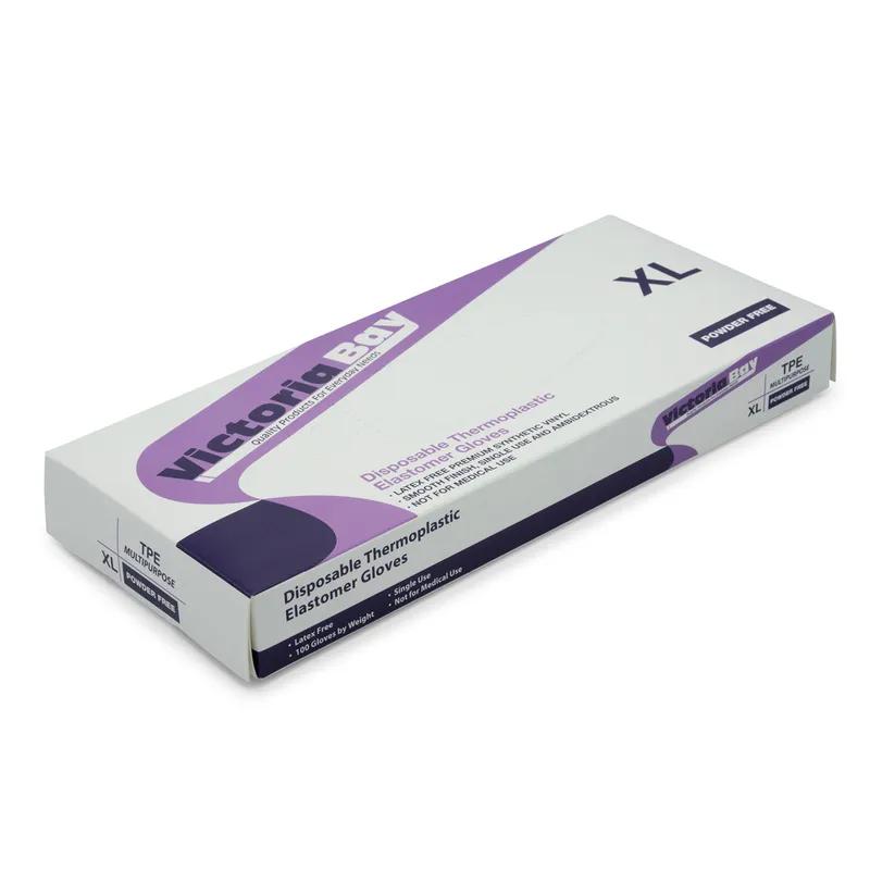 Victoria Bay Gloves XL TPE Disposable Powder-Free Hybrid 1000/Case