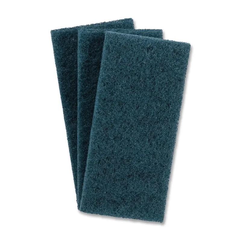 Boardwalk® Scrubbing Pad 4.62X10 IN Medium Duty Synthetic Fiber Blue 10/Carton