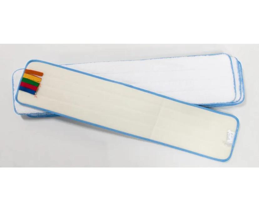 Cleaning Pad 26.5 IN White Blue Microfiber 5 Count/Pack