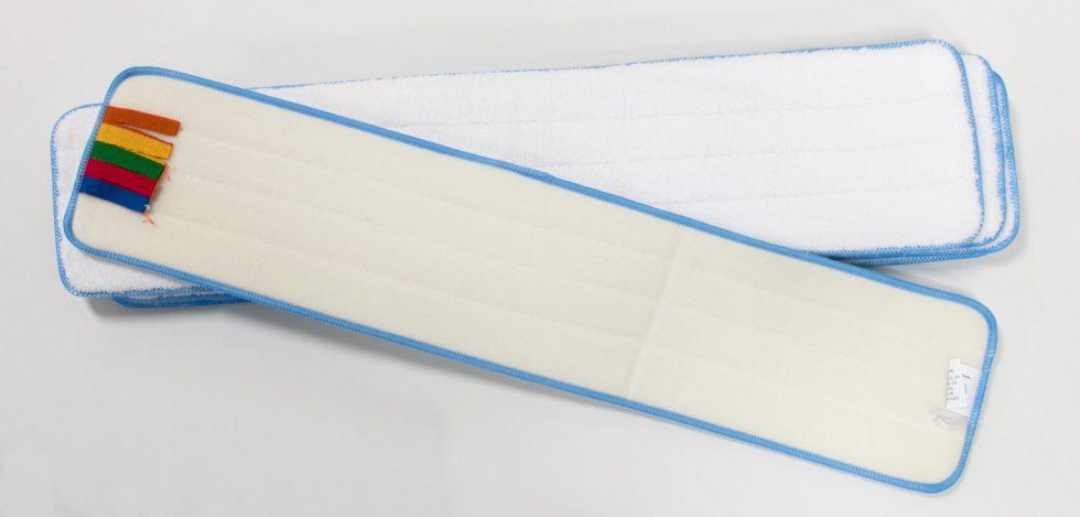 Cleaning Pad 26.5 IN White Blue Microfiber 5 Count/Pack