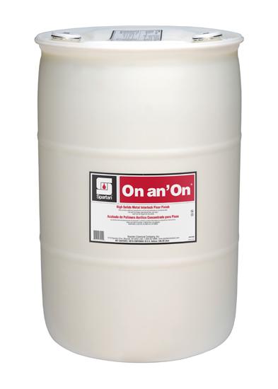 On an' On® Floor Finish 55 GAL RTU Non-Buff Metal Interlock 1/Drum