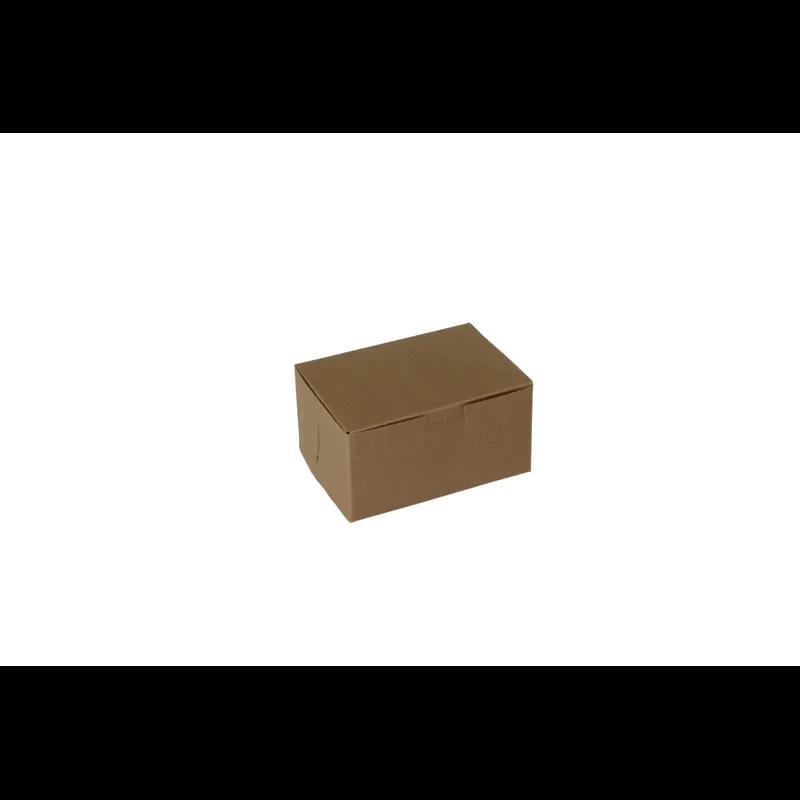 Bakery Box 5.5X4X2.875 IN Paperboard Kraft Corner Lock 1-Piece 250/Bundle