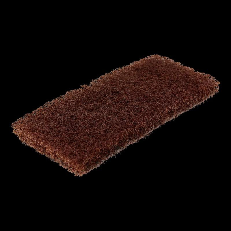 Octopus #101 Scrubbing Pad 4.5X10 IN Polyester Fiber Brown Heavy Duty 20/Case